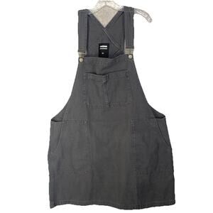 🖤 Utility Apron Dress Gray Denim L/XL | Pinafore Workwear Vibe